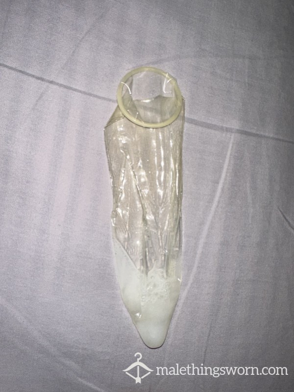 Used C*m Filled Condom