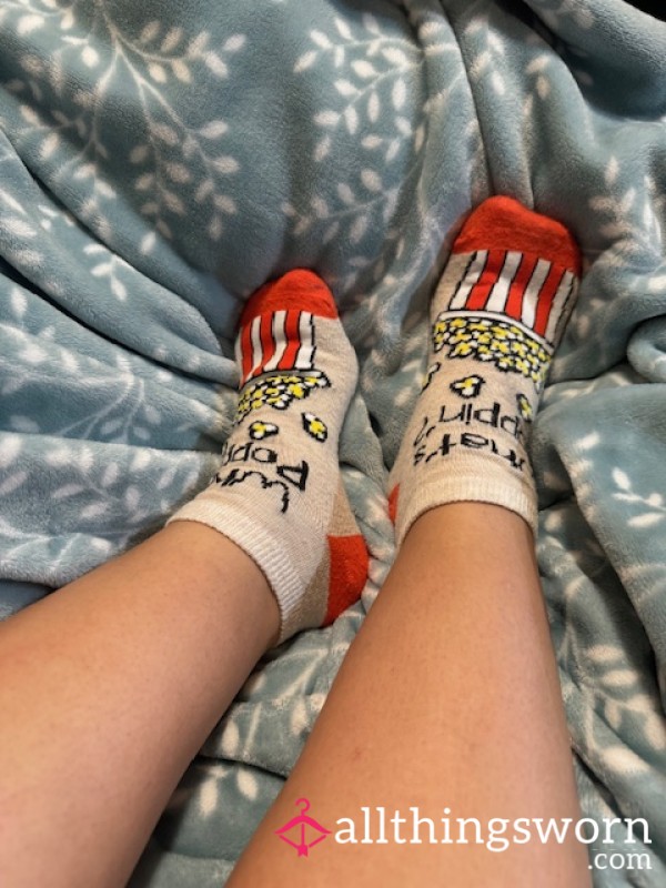 Used Cute Movie Night Socks