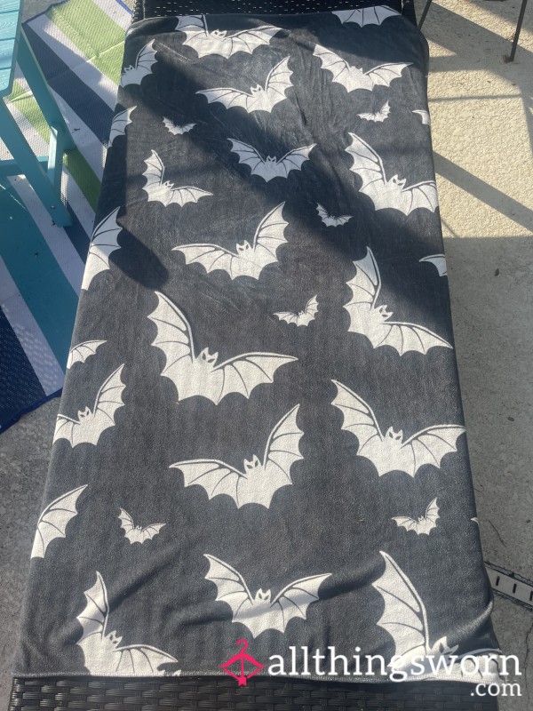 Used Goth Girl Beach Pool Towel