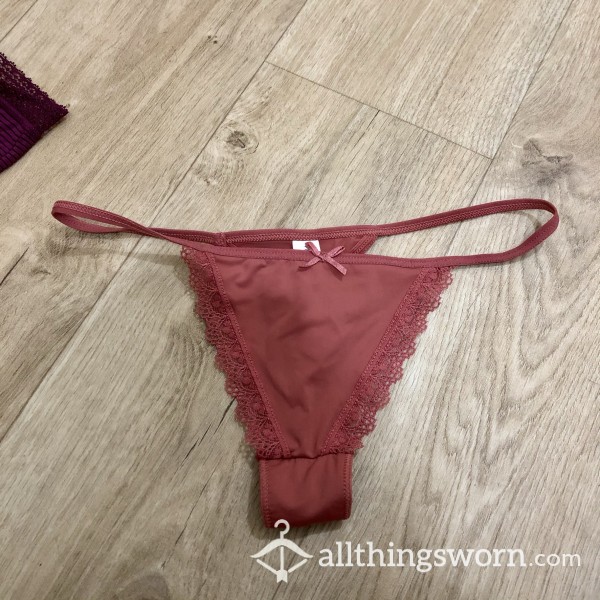 Used Pink Thong - XS