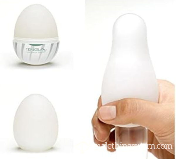 Used Tenga Egg, C*m Filled Is Optional.