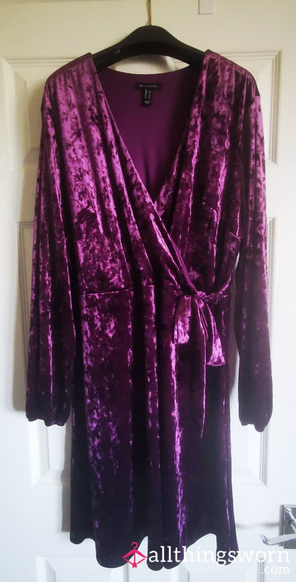 Velvet Wrap Dress