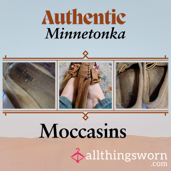 🤎👣 VERY OLD Minnetonka Moccasins, Extreme Smell And Gunk