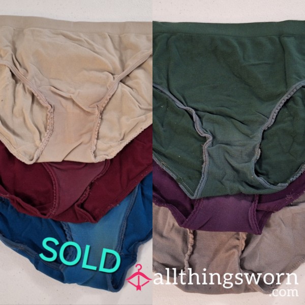 Very Old Stained, Wornout Panties 24hr Wear
