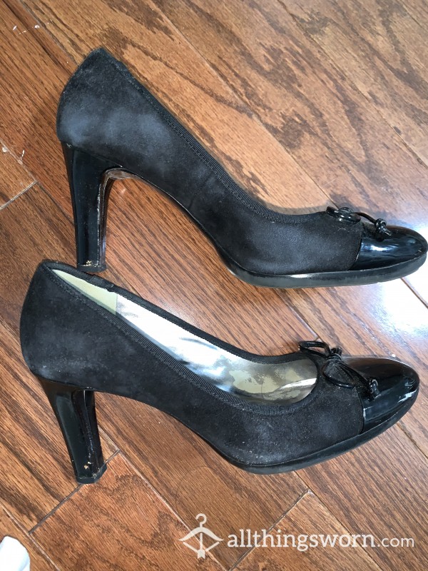 Very Worn Black Heels