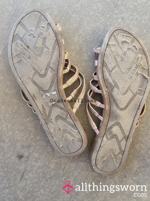 Very Worn Vince Camuto Sandals