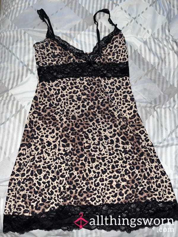 Victoria's Secret Cheetah Print Slip Dress
