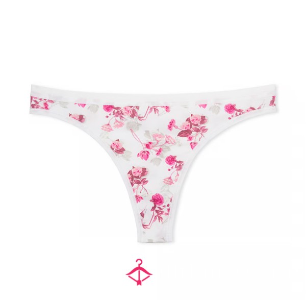 Victoria’s Secret Flor*l White Thong (S) | Reserve This Pair Now Before They Arrive!