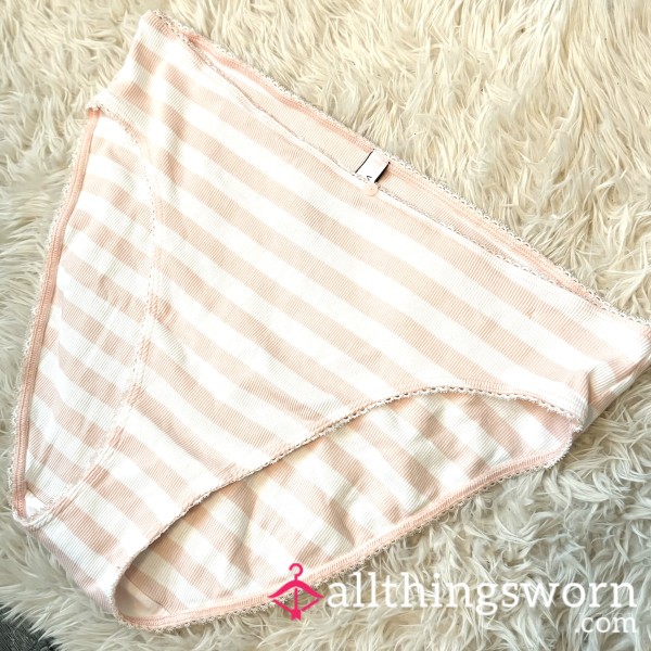 Victoria’s Secret High Leg Brief (stripes)