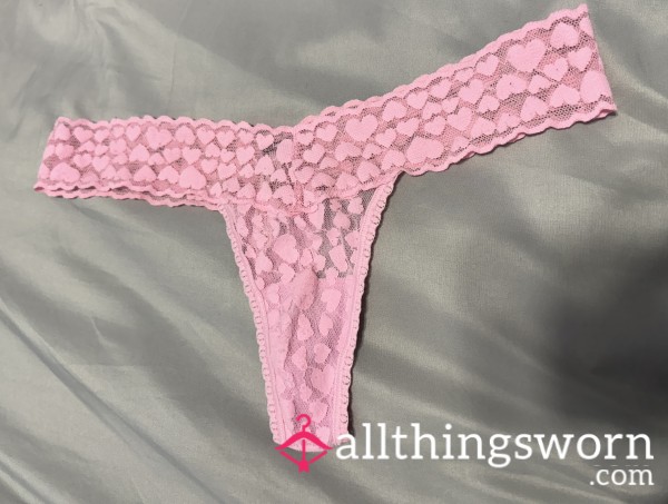 Victorias Secret Pink Heart Thong