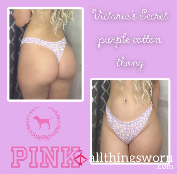 Victoria’s Secret Purple Cotton Thong