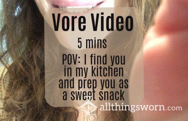 POV Vore Macrophilia Video: Sweet Snack (5 Minutes)