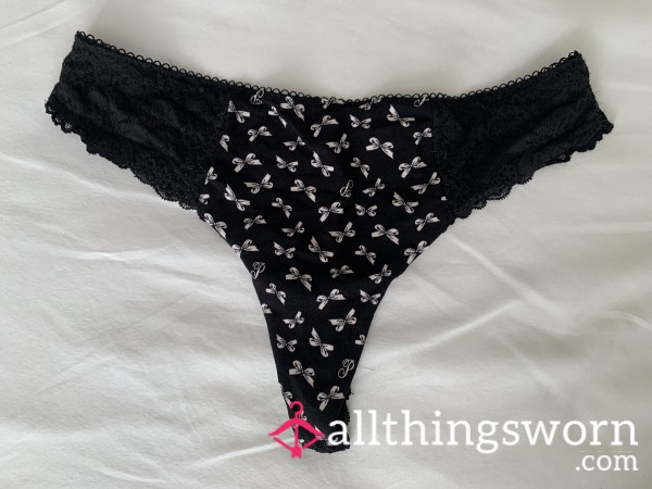 VS Black Panties With Bows