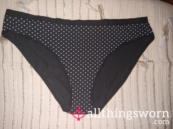 Vs Black Poke A Dot Panties