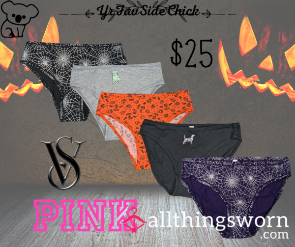 VS & PINK Halloween Panties 👻🦇🎃