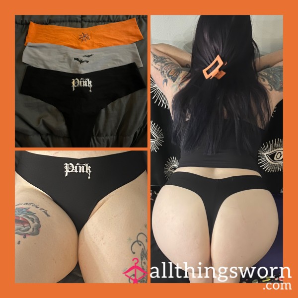 Vs Pink Halloween Seamless Thong 🧛‍♀️🕸️🎃