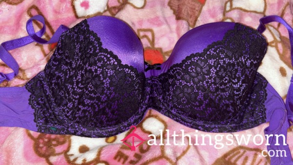 VS Purple And Black 36DD Bra