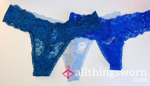 VS THONGS - LACE BLUES