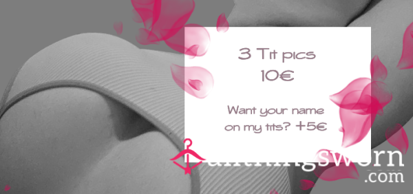 Want T*ts? 3 Pics For 10€ ☆ 😉🤭🍒