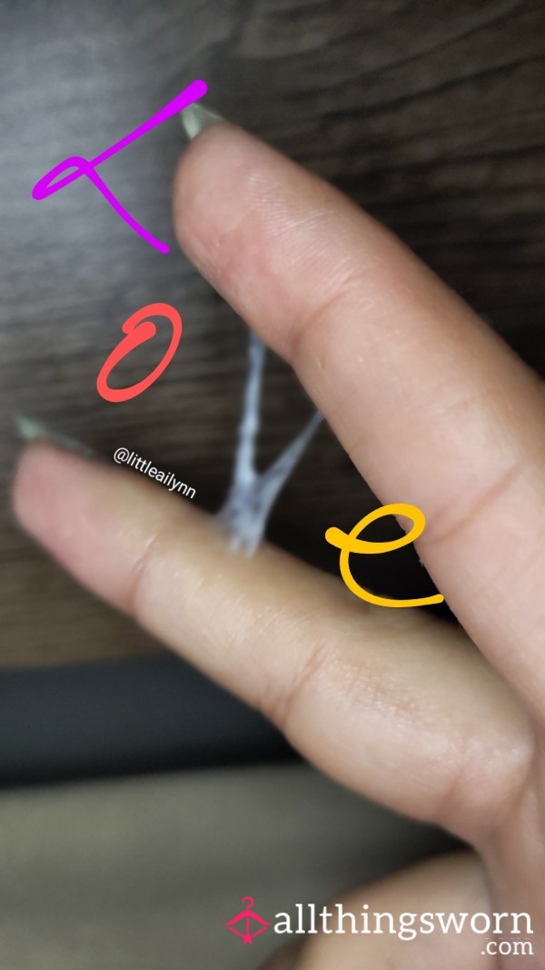 Watch Me Finger Play With My Virgin Pu**y's Sticky C*m (~2mins)