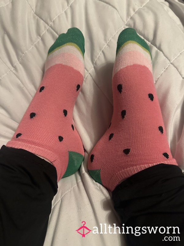 Watermelon Socks! (Goth Girl)