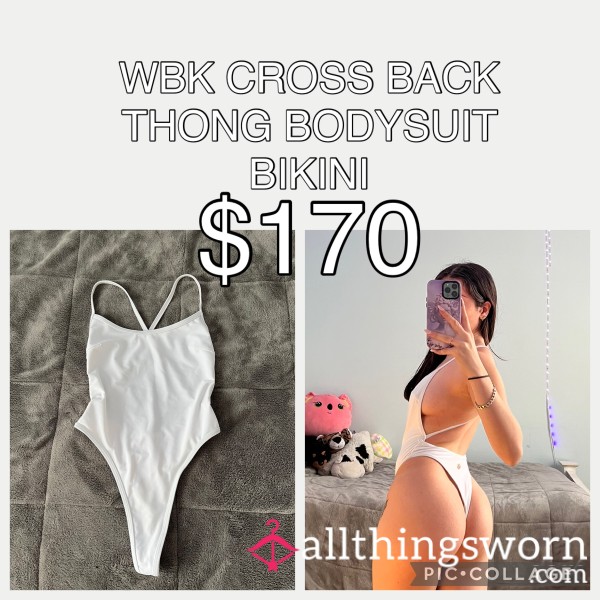 WBK CROSS BACK THONG BODYSUIT BIKINI