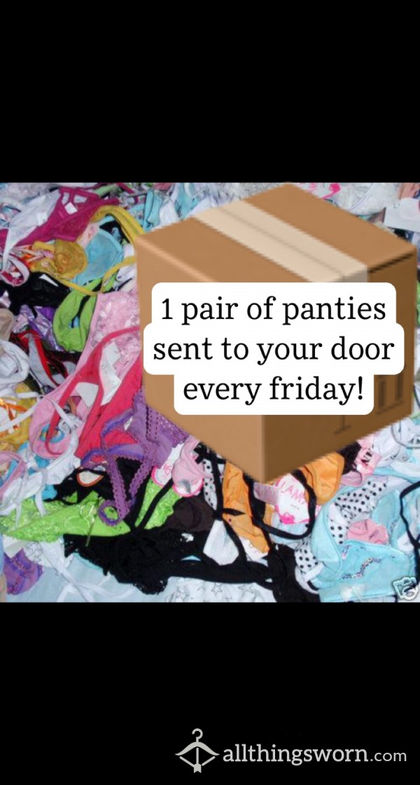 Weekly Panty Subscription (1 Month)