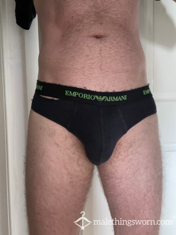 Well Used Armani Briefs - Now A C*m Rag For Past Week