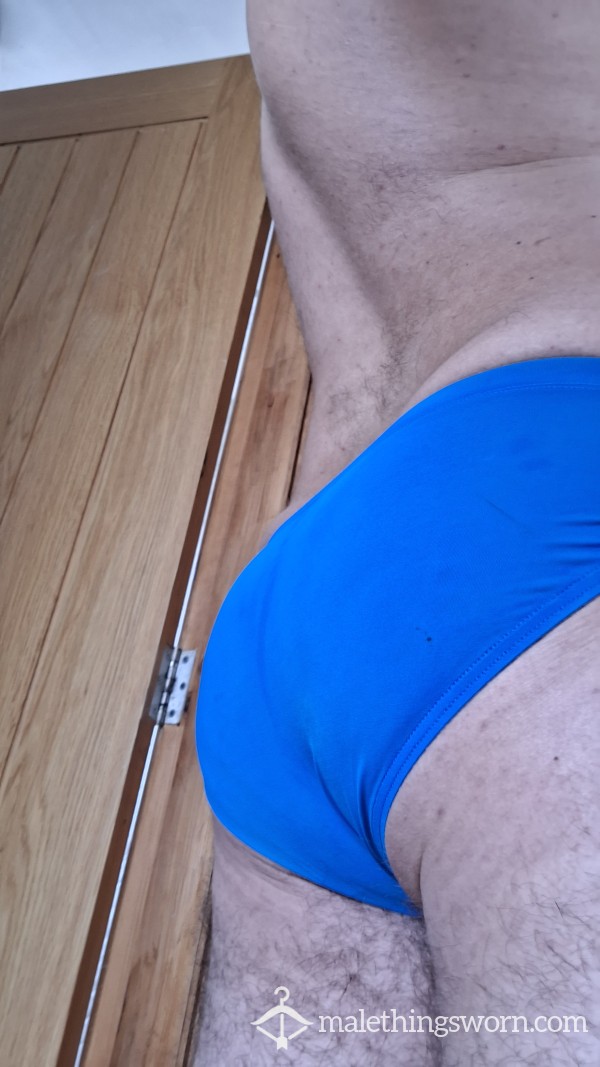 Well Used Blue Briefs/budgie Smugglers