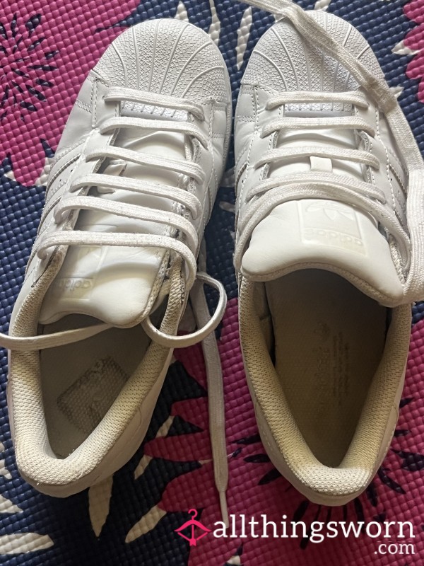 Well Worn Adidas Sneakers Size 6