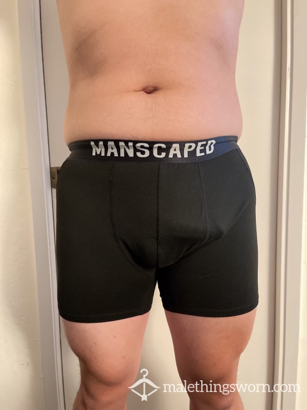 Well Worn Black Manscaped Briefs