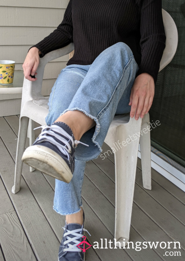 Well Worn Blue Slip On Sneakers