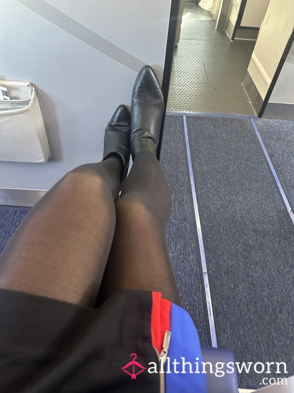 Well Worn Flight Attendant Tights