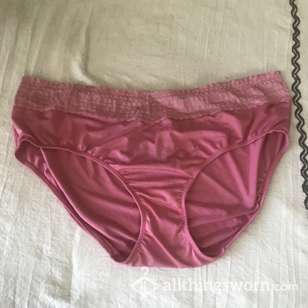 Buy Free US Shipping Well Worn Pink Granny Panties O