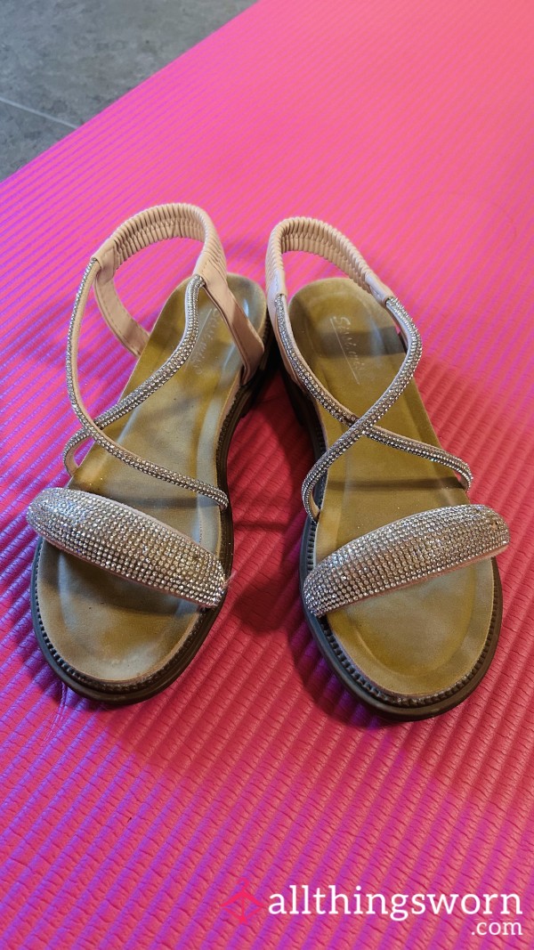 Well-Worn Pink Sandals