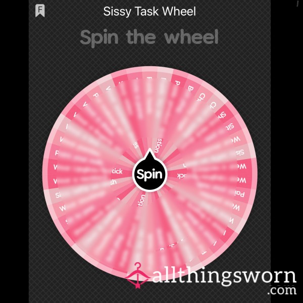 Wheel Spin: Sissy Task Wheel