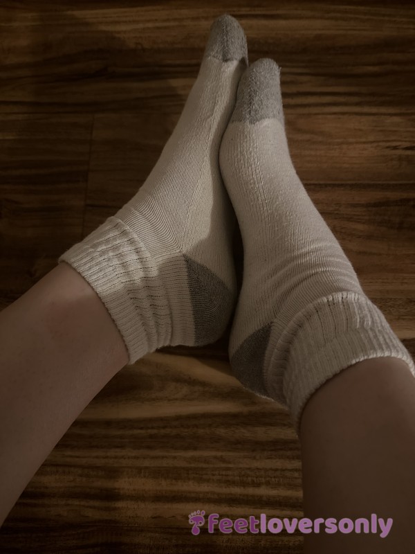 White And Grey Socks