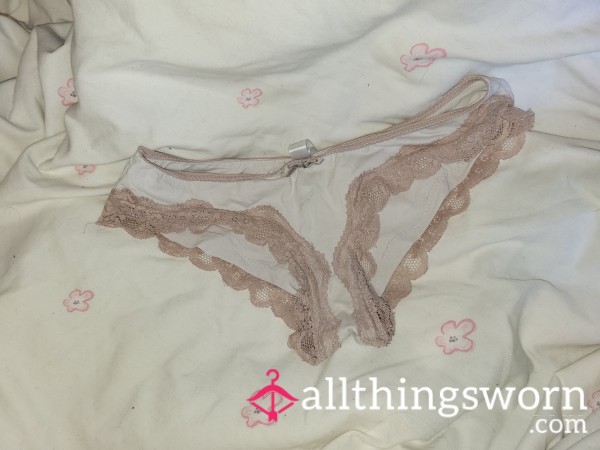 White And Pink Lace Edge Panty