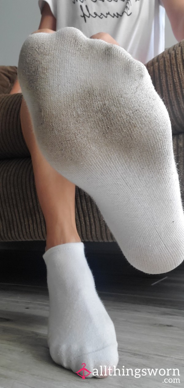 White Ankle Dirty Socks 😛