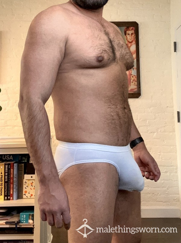 White Bulge Cotton Briefs