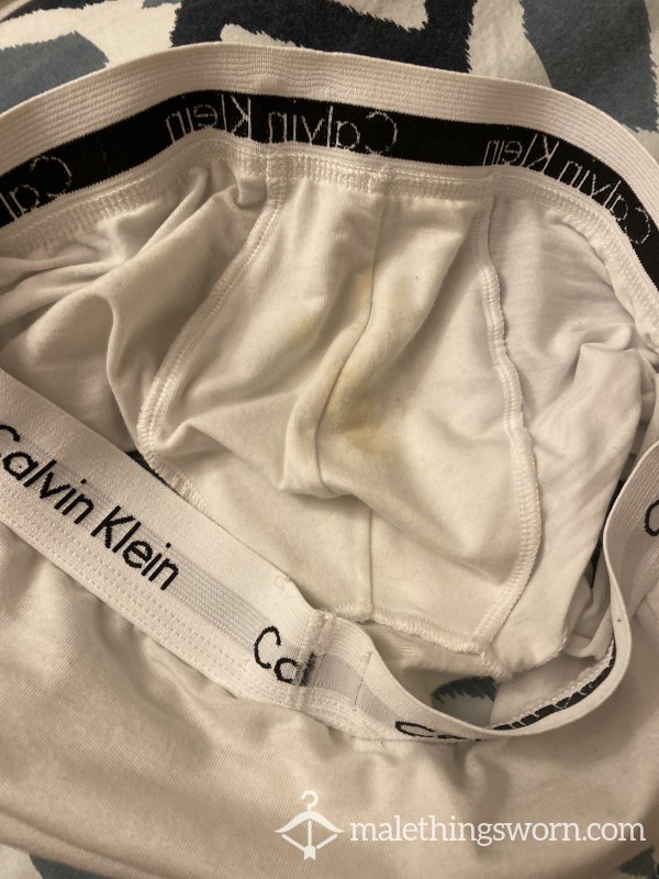 **SOLD**White Calvin Boxers