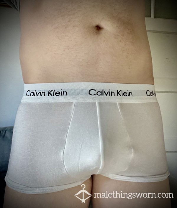 White Calvin Klein Boxer