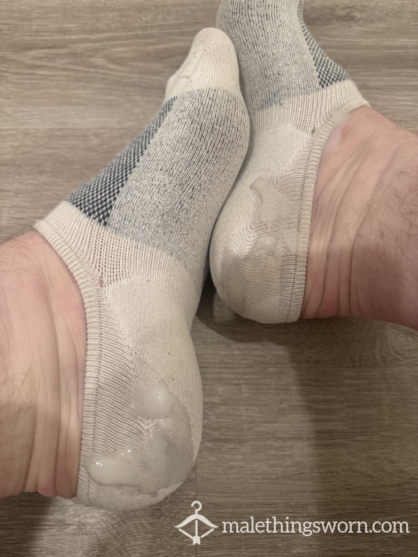 White C*m Socks