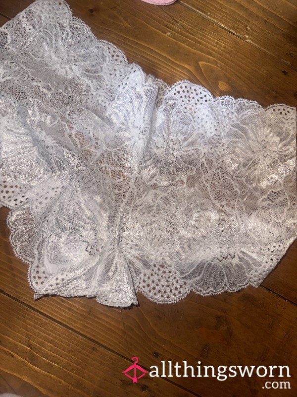 White Lace French Knickers