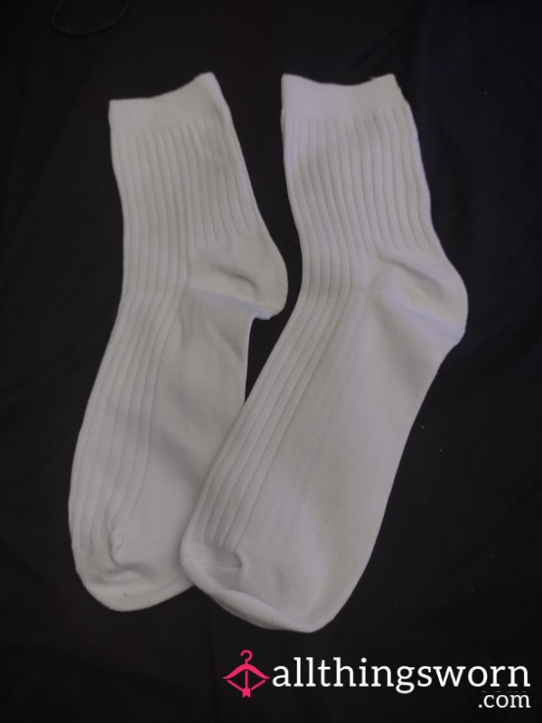 White Long Socks