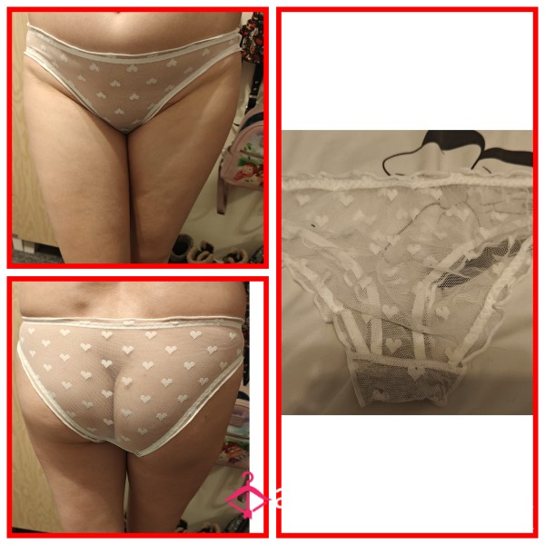 White Mesh Knickers