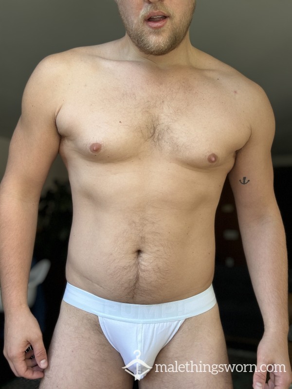 White Pump Jockstrap