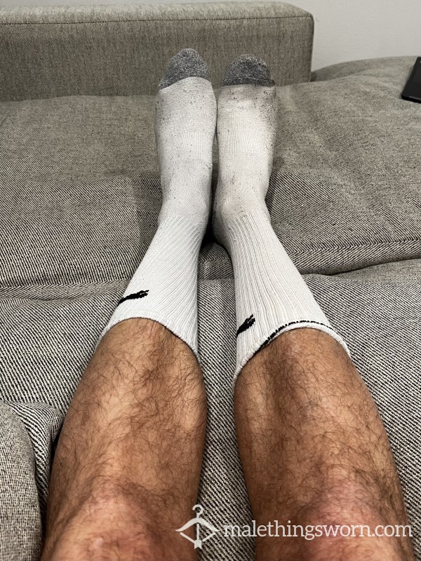 White Sweaty Used Socks