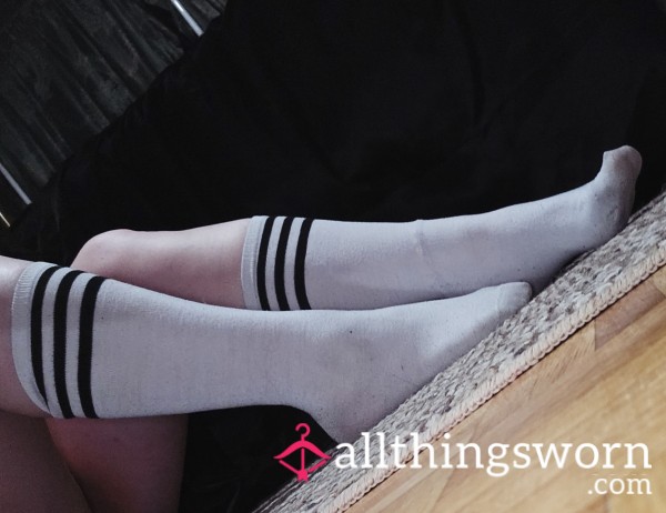 White Vinegar Knee Highs || Shipped And Custom Pictures Included