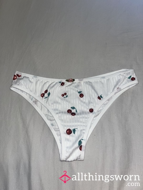 White With Cherry Panties